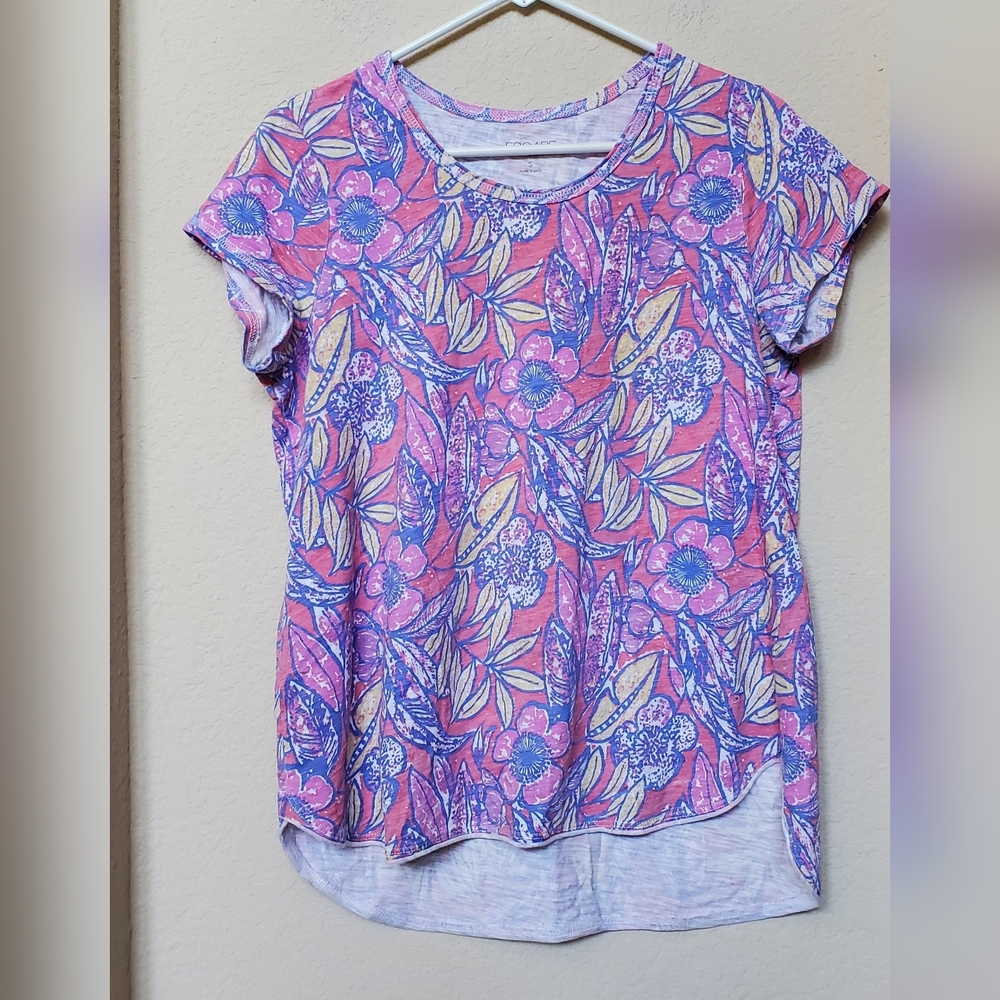 Escape by Habitat Clothes Tropical Colorful Top.  Size Small